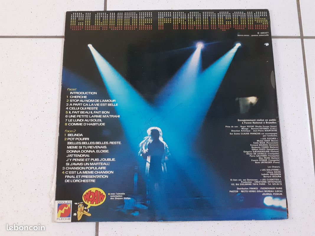 Claude François Disque vinyle (image 2)