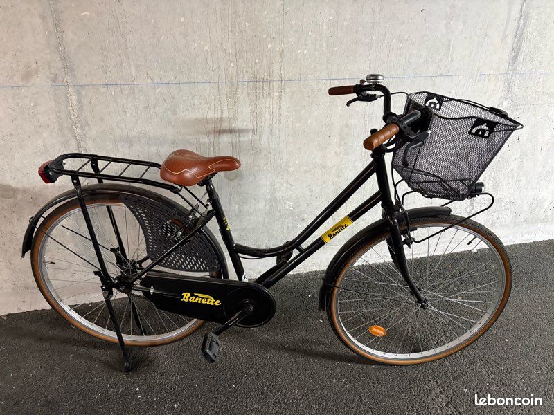 Vélo Banette Femme noir pédalier Cyclone Neuf (image 1)