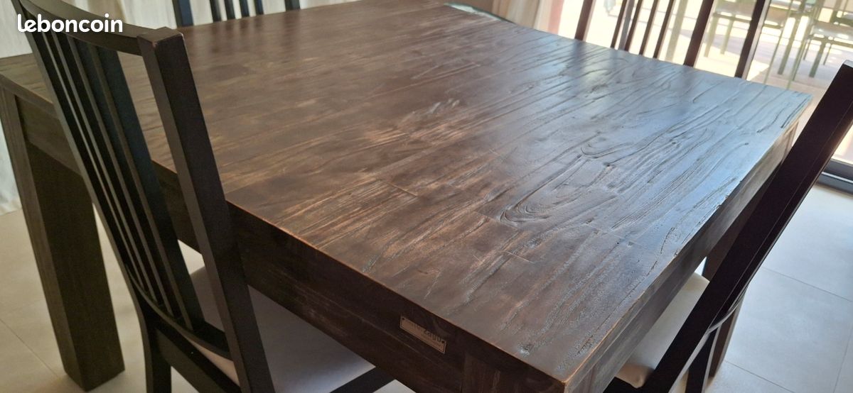Table extensible en teck massif (image 3)