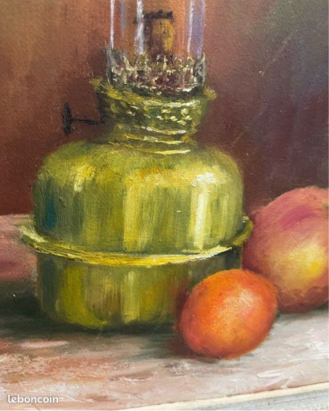 Tableau ancien signé et encadré - Nature morte (image 9)