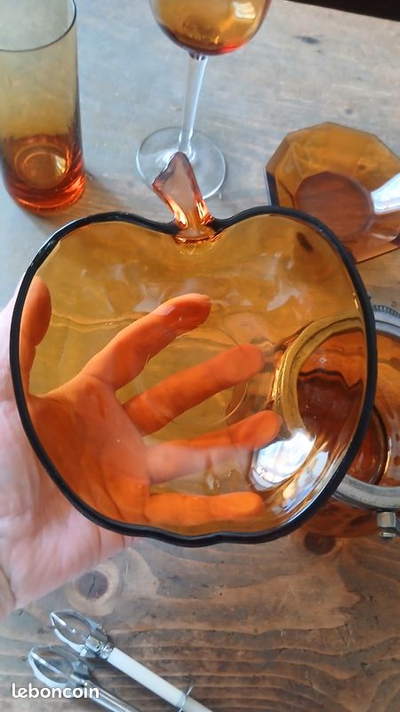 Bonbonnière verres coupelles ambré ( a partir de 12) (image 9)