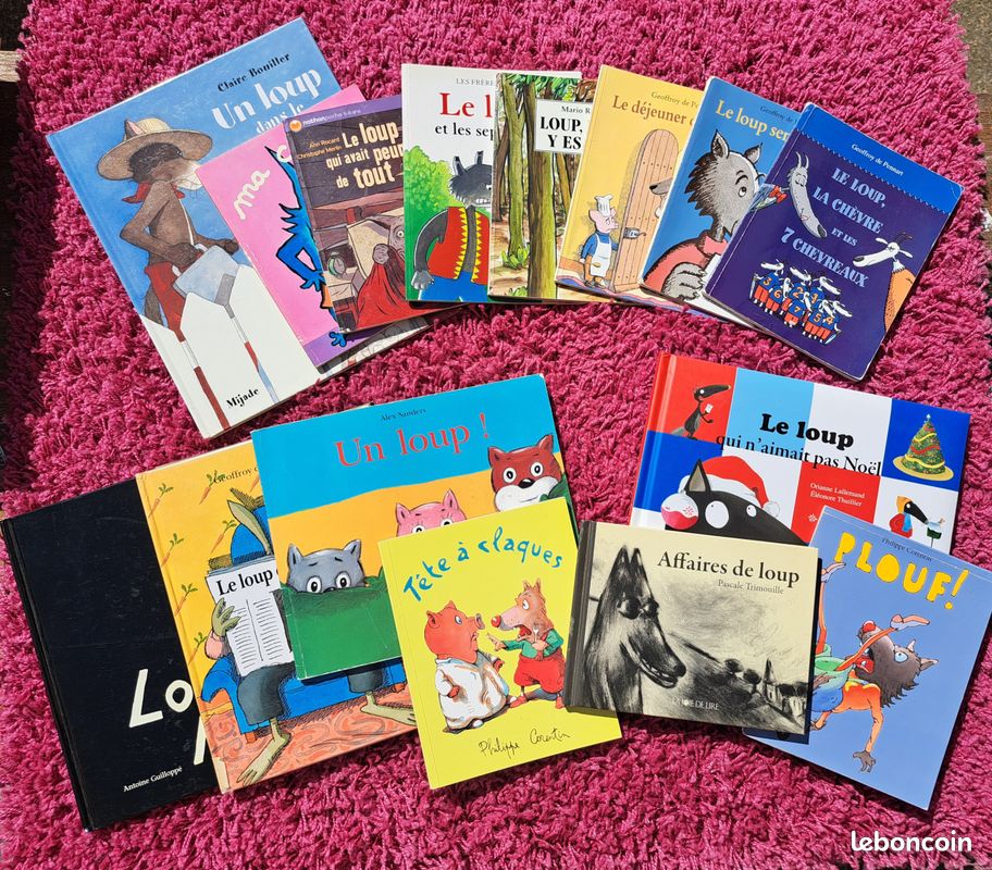 Lot de 15 albums sur le thème du Loup (image 1)