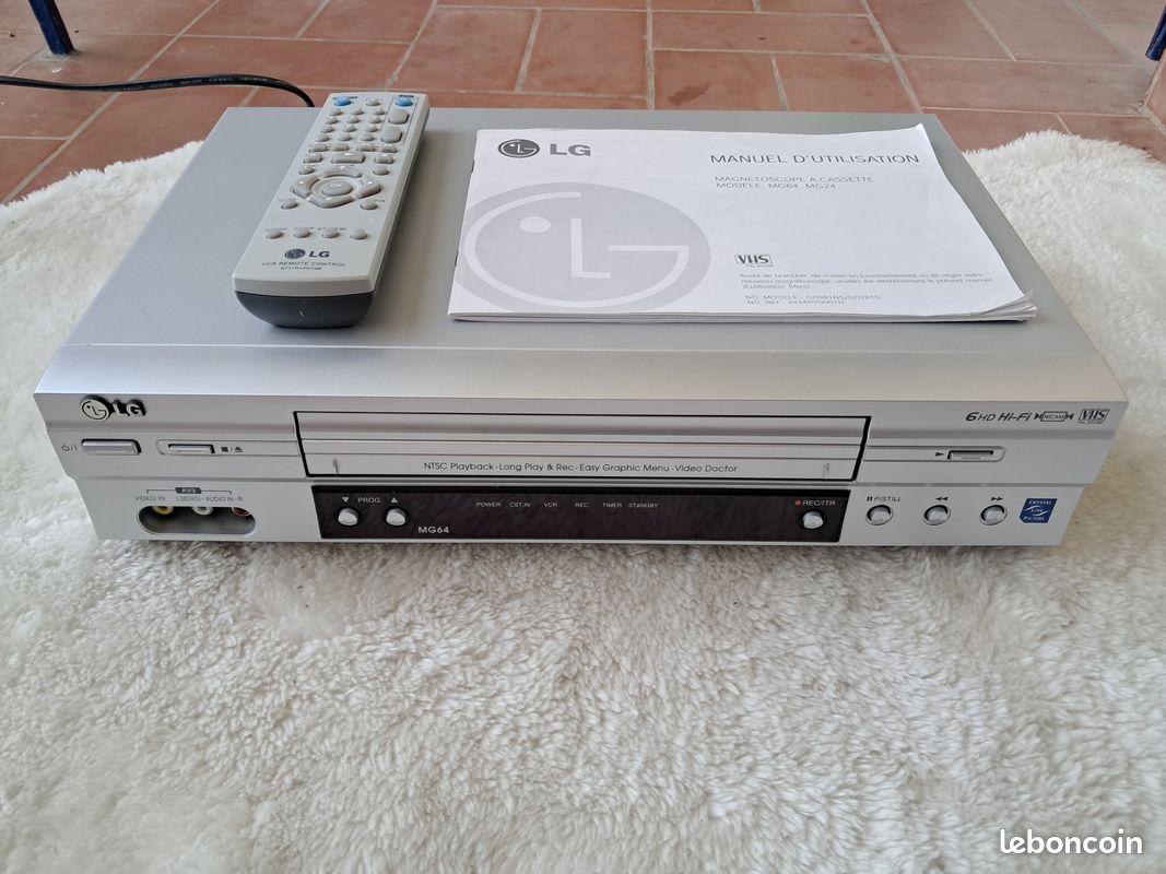 Magnetoscope VHS LG Modele BC99SV (6tetes) Hi-Fi Sans Télécommand