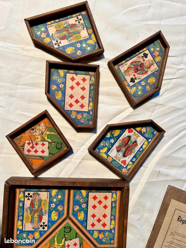 Jeu De Nain Jaune Ancien Artisanal En Bois - XIXe Siècle (vers 1850)