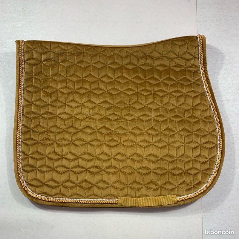 Rhinegold Tapis de selle matelassé en coton – Poney – Violet
