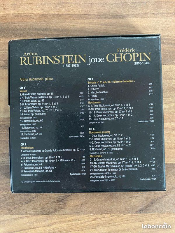 4CD Rubinstein joue Chopin (image 2)