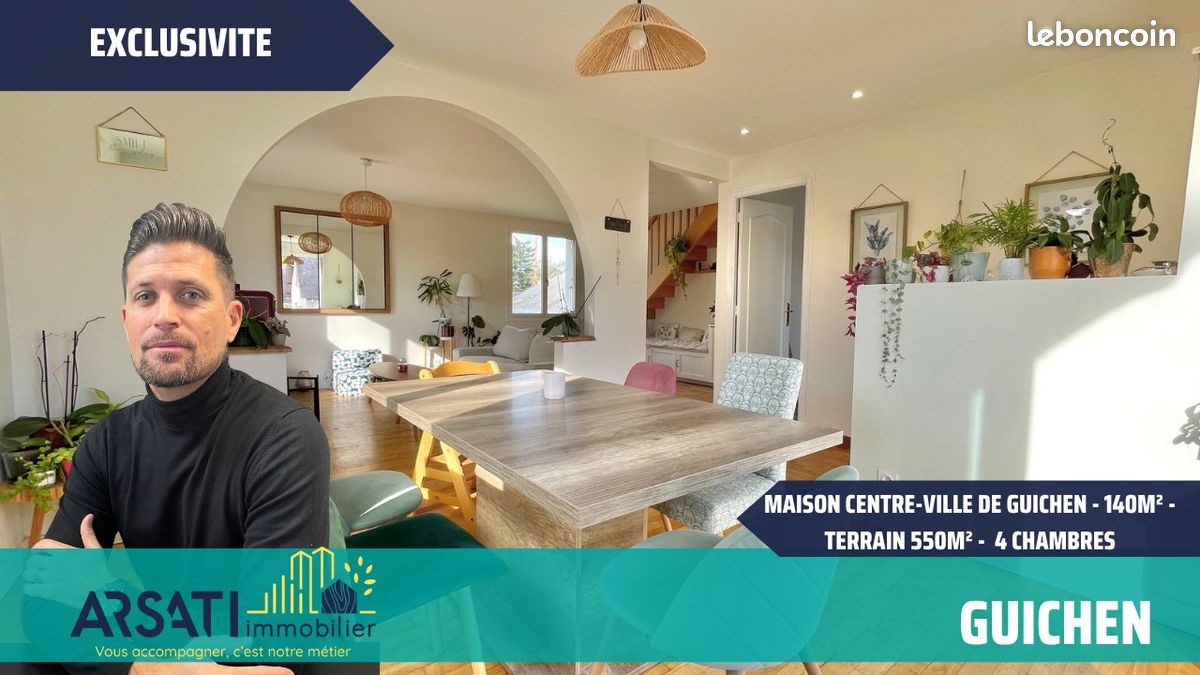 Maison 6 pièces 139 m² · à Guichen · 139 m² · 306 500 €