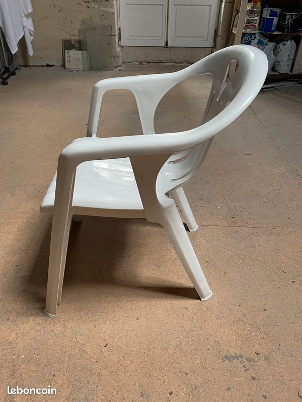 Fauteuil de jardin blanc, Capisa (image 3)