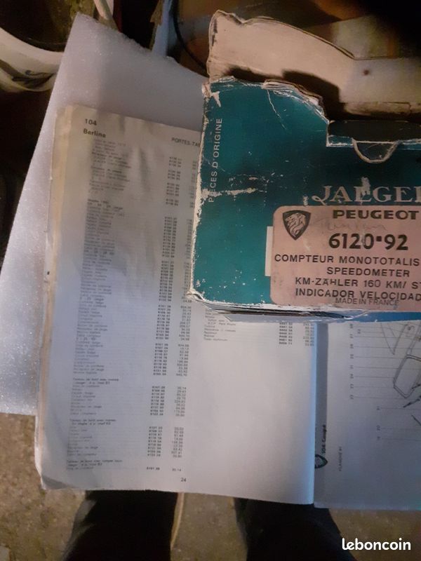 Compteur vitesse peugeot 104 (image 3)