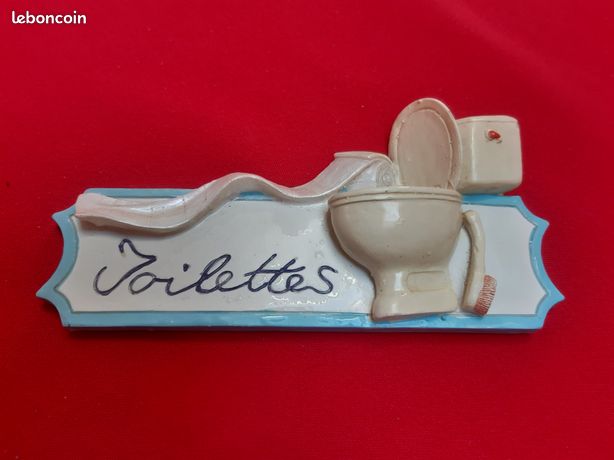 Plaque Vintage en Métal pour Toilettes -Décoration Murale à Fixer Plaque Vintage en Métal pour Toilettes -Décoration Murale à Fixer