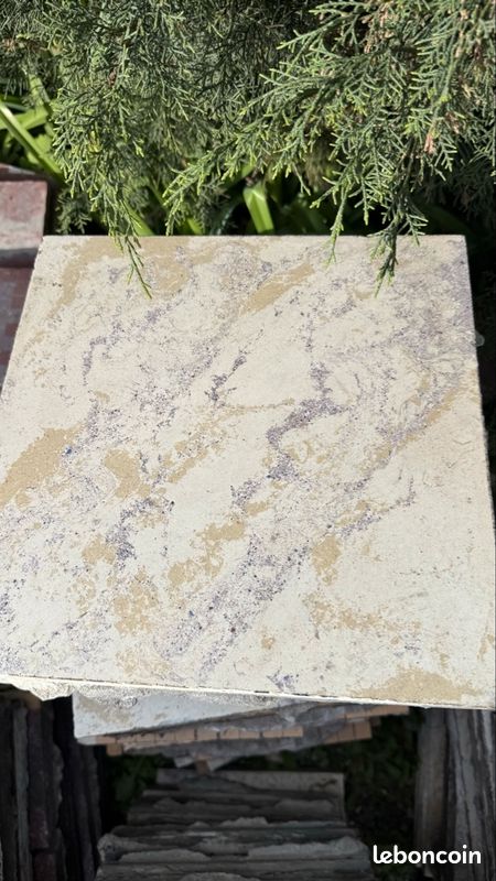 49 Carreaux de Ciment Anciens - Effet Granité Lumineux - 4,5m2 (30,5*30,5cm) (image 1)