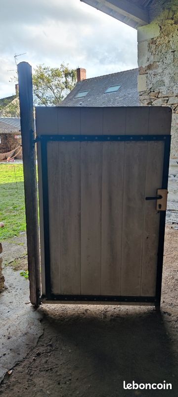 Porte avec grosse serrure et renfort (image 2)