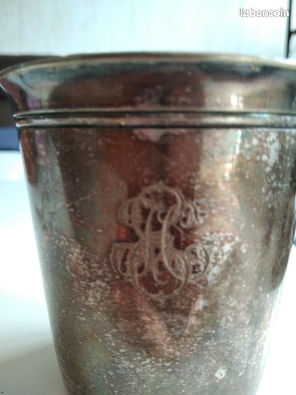 Verre et cuillère en argent (image 1)