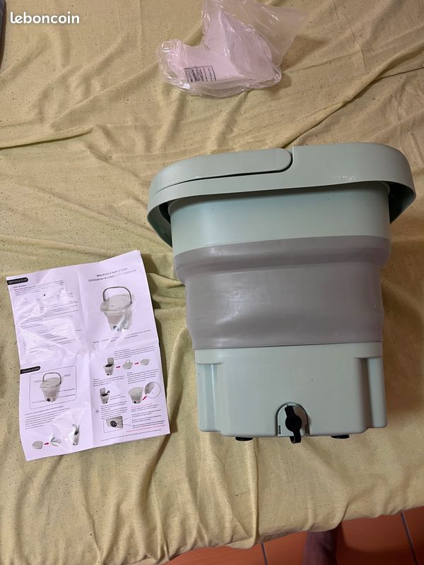 Mini Machine à Laver Portable 8L - Lave-Linge Compact Pour Bébé Et Petits Articles, Rose, Classe A