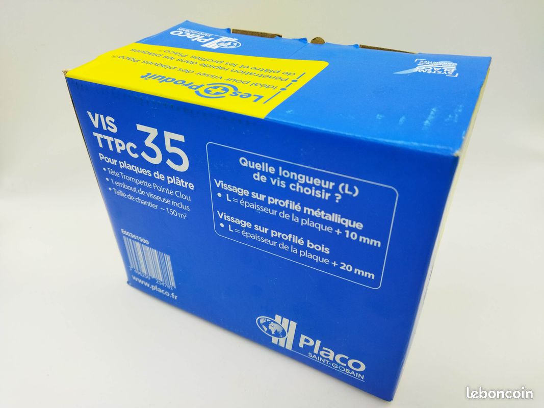 Vis Autoperceuses Pour Placo De 35 Mm - Occasion En Bon état, Lot économique