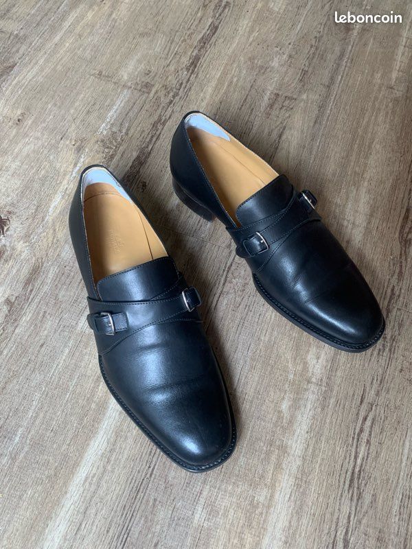 Mocassins Vintage HERMÈS En Cuir Velours Beige – Taille 36,5 – Fait Main En Italie