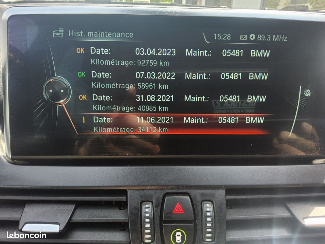 BMW SERIE 2 GRAN TOURER F46 218i 136 ch M Sport A (image 22)