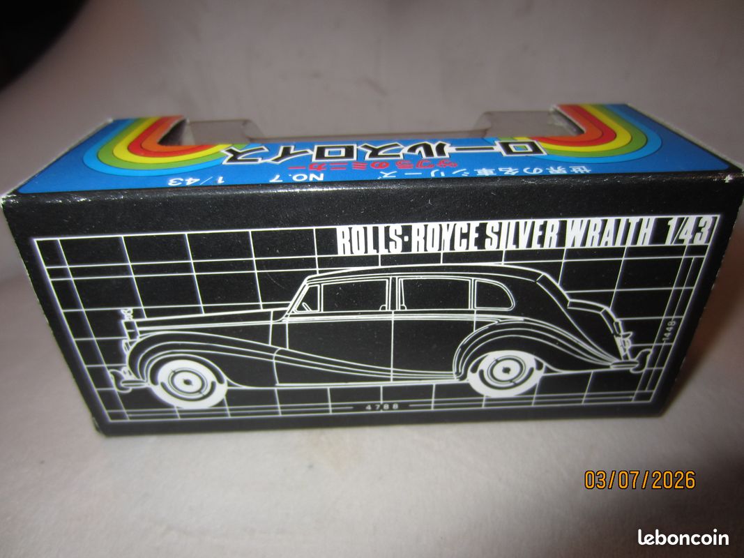 Miniature K.K SAKURA NO 7 - Rolls Royce 1/43 - Die Cast Made In Japan