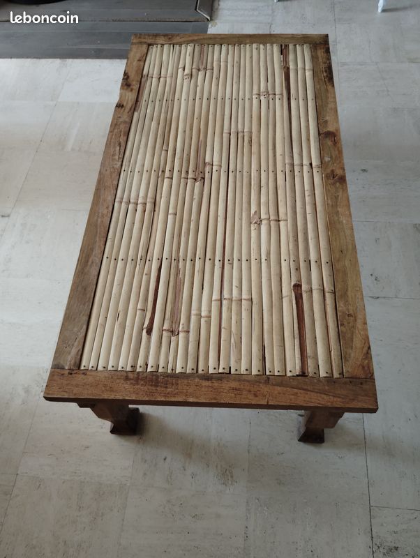 Table basse en bambou (image 3)