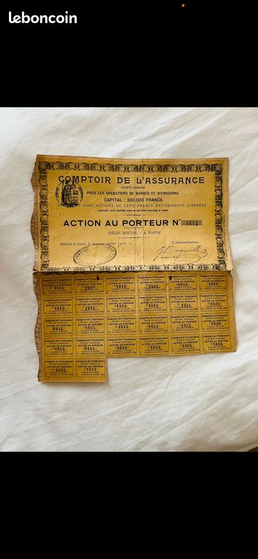 Obligation action ancien (image 2)