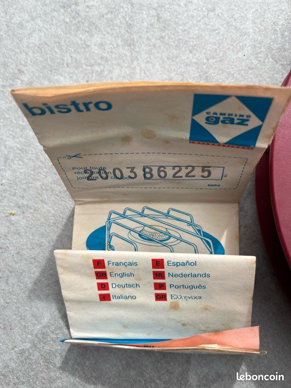 Réchaud vintage Camping Gaz Bistro CV360 – boîte et notice d’origine (image 4)