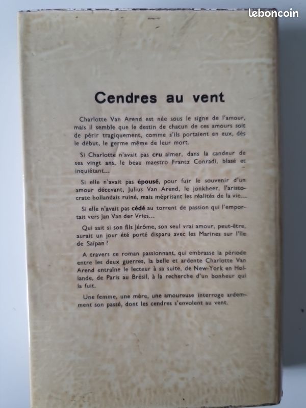 Cendres au vent de Monchen Marie 1953 Presse de la Cité (image 5)