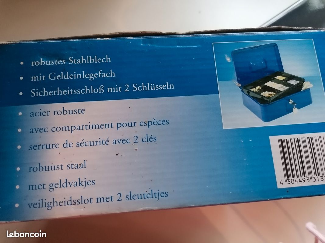 Caissette - coffre métallique de sécurité ( portable) (image 7)