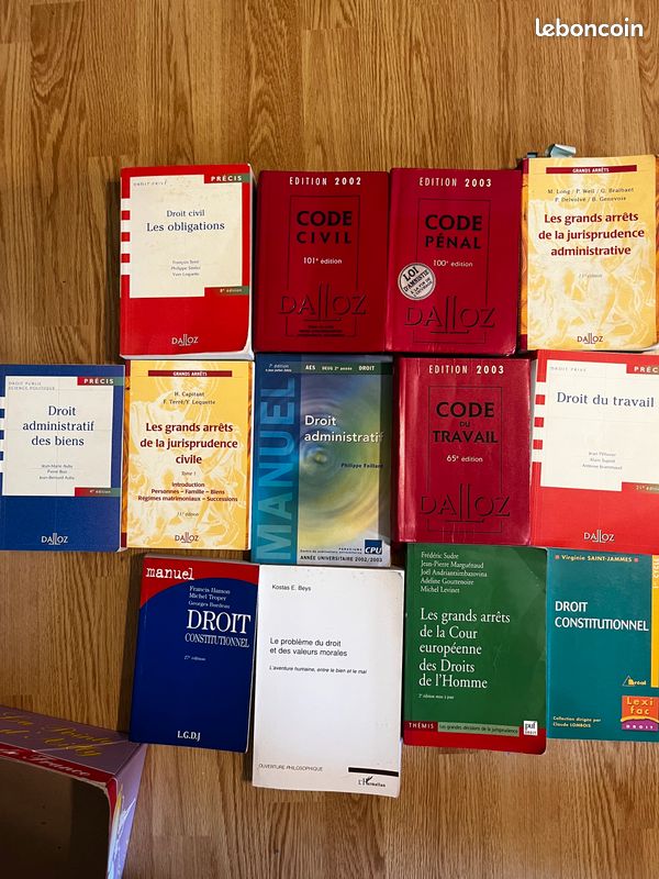 Livre de droit en lot ou à l’unité (image 1)