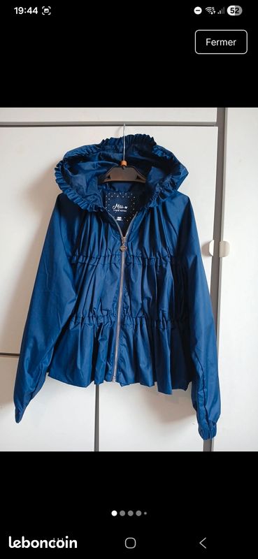 Anorak marine fille - Vêtements