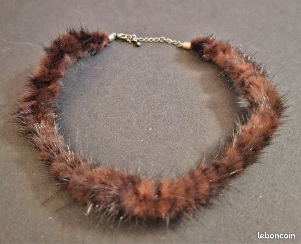 Collier vintage fourrure (image 2)