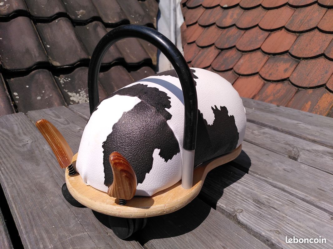 Wheely Bug Porteur En Bois Vache Wheely Bug Vache (petit Modèle,