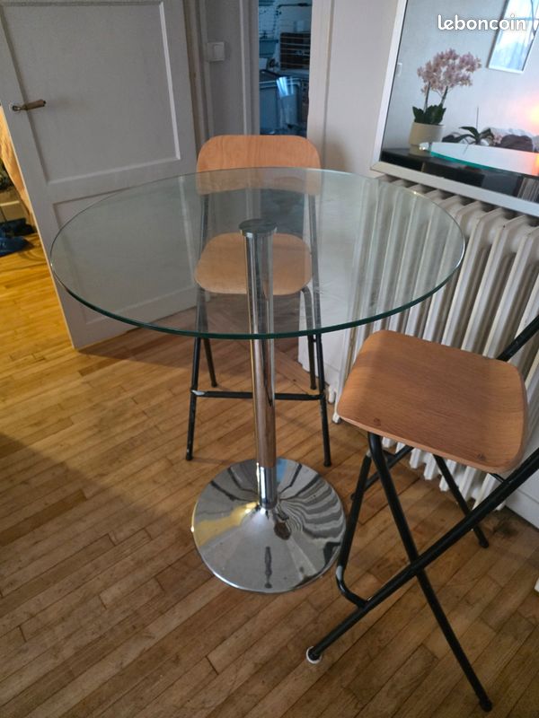 Table bar en verre (image 3)