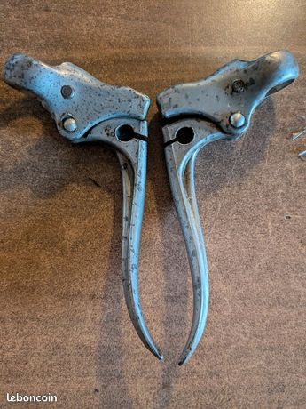 Levier De Frein CROBER Aluminium Pour Vélo Vintage Français - Argenté, Occasion Bon état
