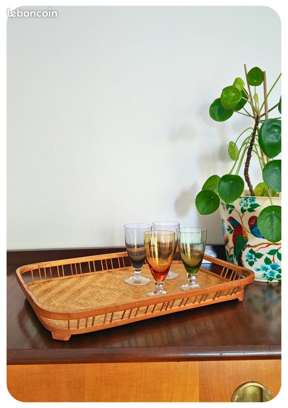 Plateau De Service Vintage - Acrylique Multicouche - Finition Brillante