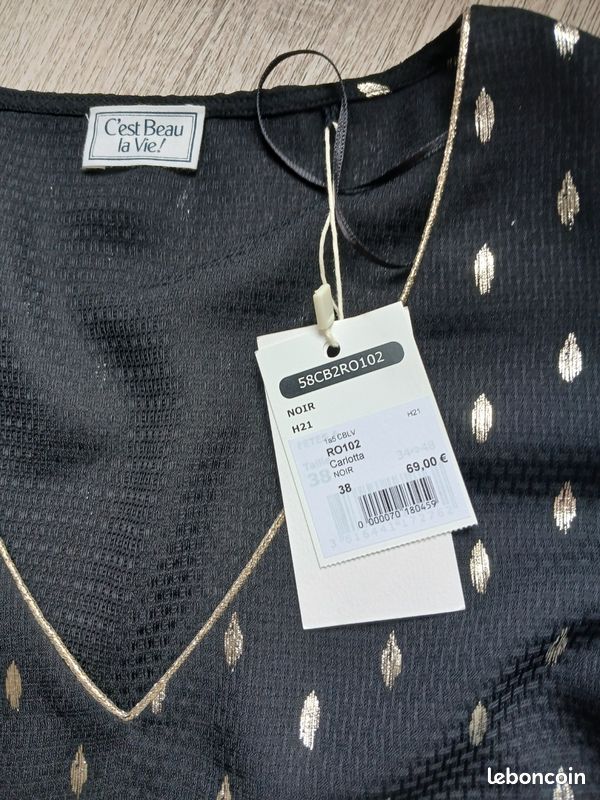 Robe chic neuve c'est beau la vie 38 (image 2)