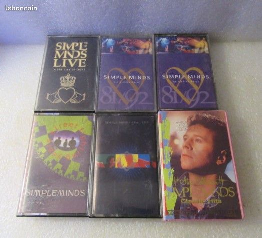 6 Cassettes audio Simple Minds (ou à l'unité) (image 1)