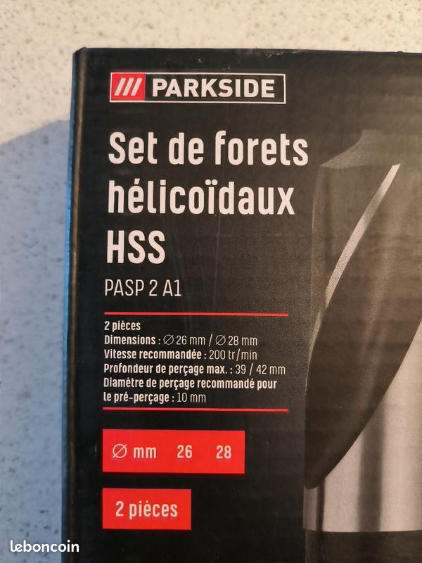 2 pièces de forêts hélicoïdaux hss (image 2)