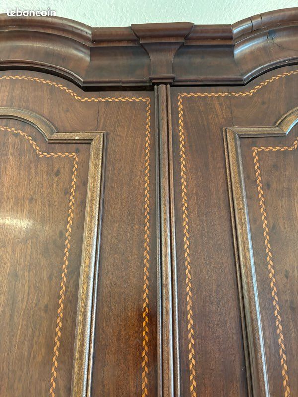 Vaisselier ancien - Armoire acajou 18eme siècle (image 6)
