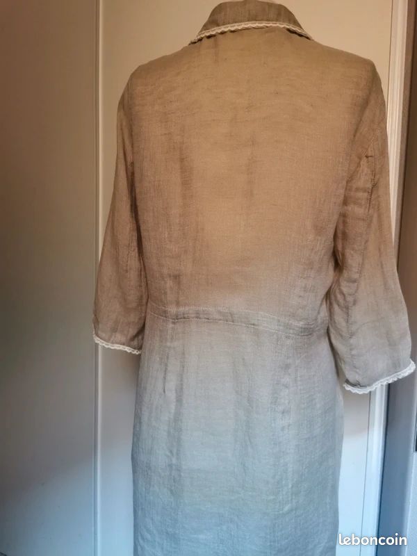 Veste légère en lin et coton femme de la marque SYM taille 38 (image 12)