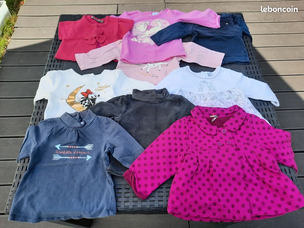 Lot vêtements bébé fille 9 mois (image 2)