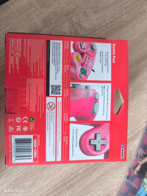 Manette Switch Super Mario Peach (image 2)