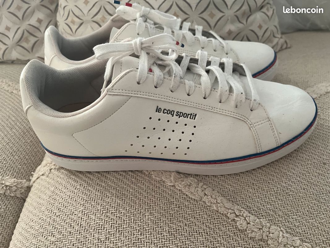 Baskets Courtset Basket Blanche Le Coq Sportif Homme Courtset Le