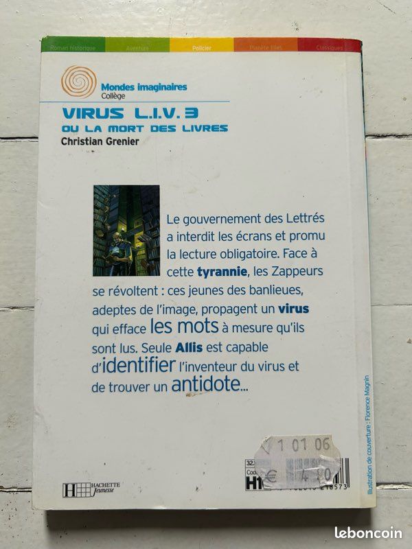 Livre « Virus L.I.V. 3 ou la mort des livres » (image 2)