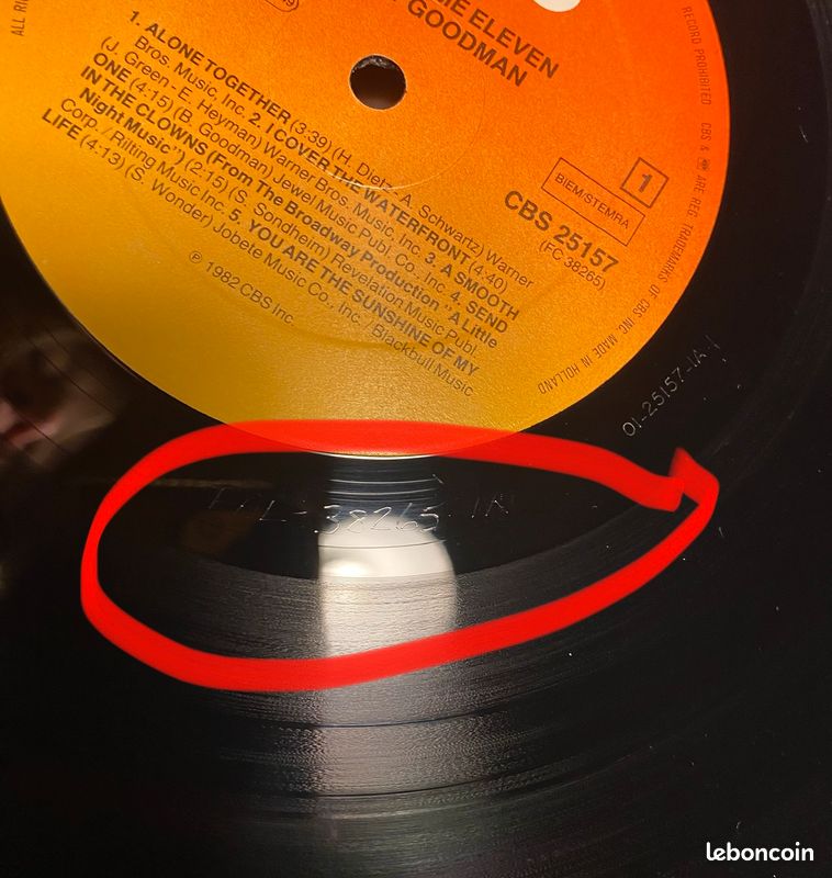 Vinyle - Benny Goodman - Seven Come Eleven - CBS 25157 (image 4)