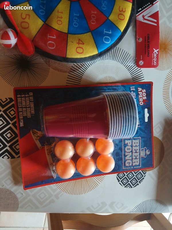 Lot de 2 jeux : béer pong et fléchettes (image 2)