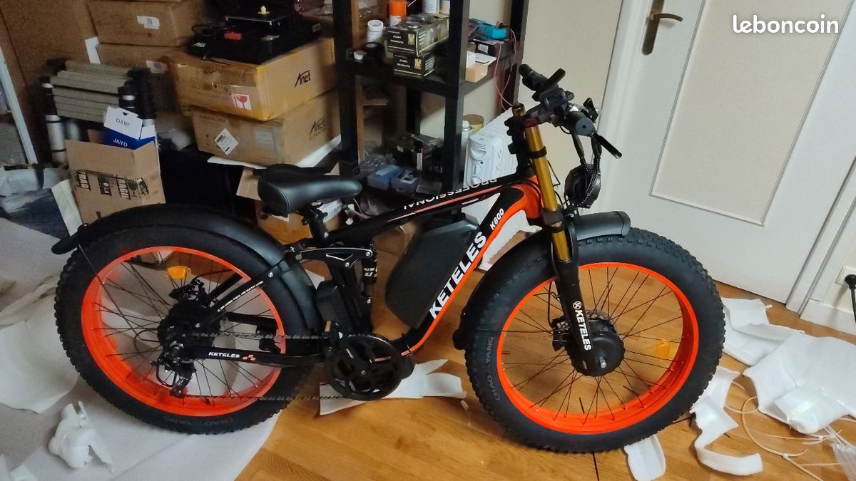 Vélo VTT fatbike Fat bike électrique double moteur 2000w (image 4)