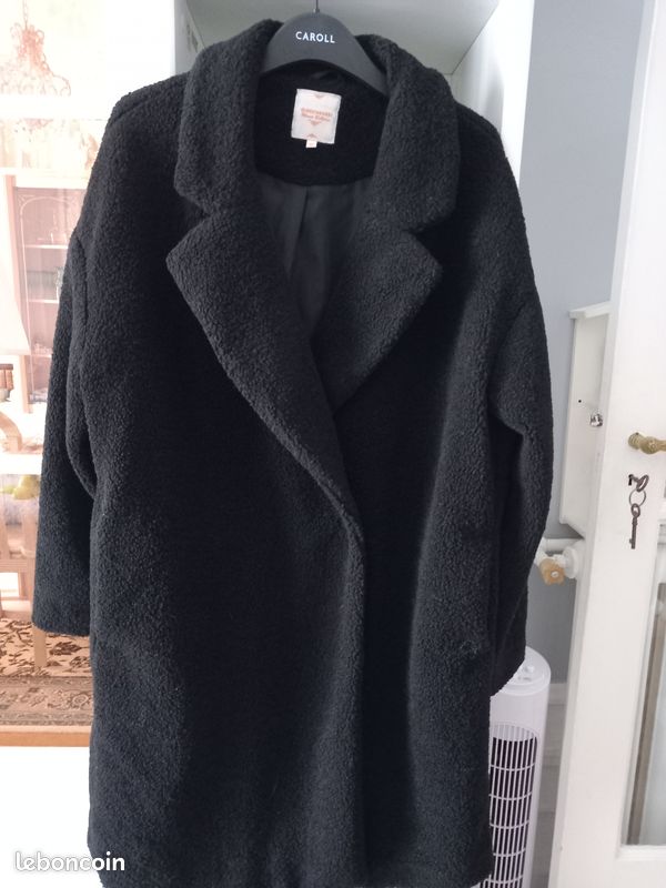 Manteau noir CLOCK HOUSE Vêtements