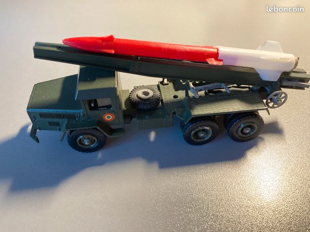 Camion Militaire Solido N°201 - UNIC Sahara N°523 Lance-fusée, échelle 1/43, Boîte D'origine, Occasion