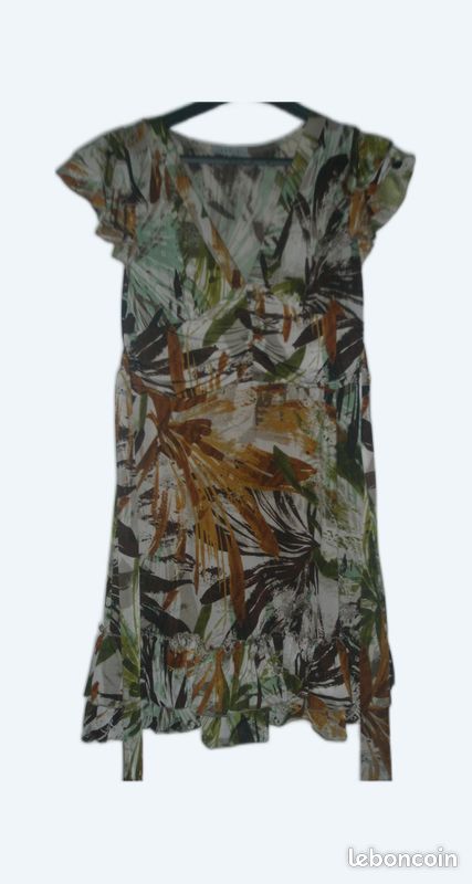 Robe d'été _Sepia_ Vert taille m / 38 (image 1)