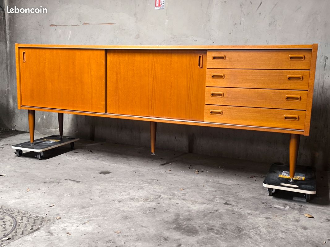 Enfilade scandinave vintage teck années 70 (image 5)